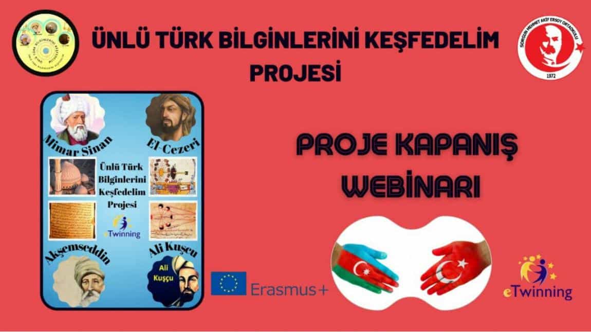 Ünlü Türk Bilginlerini Keşfedelim Projesi Kapanış Webinarı